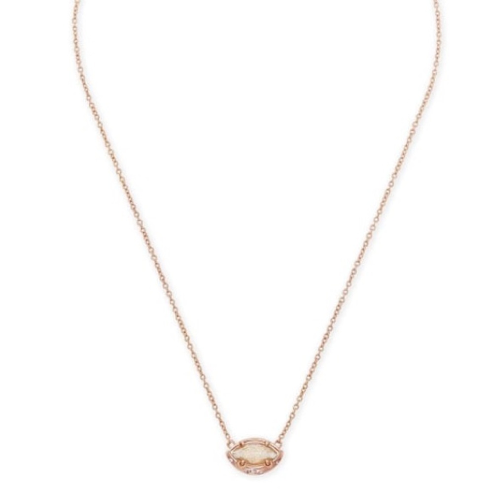 Kendra Scott Mikka Pendant Necklace in Gold Dusted Glass